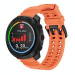 For Polar Vantage M3 Double Buckle Silicone Sport Watch Band(Orange)