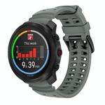 For Polar Vantage M3 Double Buckle Silicone Sport Watch Band(Space Grey)