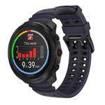 For Polar Vantage M3 Double Buckle Silicone Sport Watch Band(Midnight Blue)