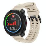 For Polar Vantage M3 Double Buckle Silicone Sport Watch Band(Starlight)