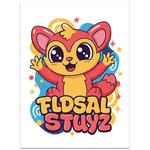 Red Elf Frameless Canvas Decorative Painting Print On Your Demand, Size:13x18cm