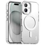 For iPhone 16 IMAK Candy Series Shockproof MagSafe Phone Case(White)