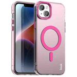 For iPhone 13 / 14 IMAK Candy Series Shockproof MagSafe Phone Case(Red)