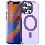For iPhone 14 Pro Max IMAK Candy Series Shockproof MagSafe Phone Case(Purple)
