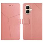 For Infinix Smart 10 4G / Tecno Pop 10 Y-shaped Pattern Flip Leather Phone Case(Pink)