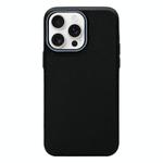For iPhone 15 Pro Max Litchi Texture TPU Phone Case(Black Grey)