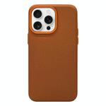 For iPhone 12 Pro Max Litchi Texture TPU Phone Case(Gold Brown)