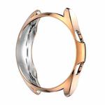 For Samsung Galaxy Watch 3 41mm Electroplating Hollow Half-pack TPU Protective Case(Rose Gold)