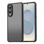 For Samsung Galaxy S25 Edge 5G Fan Dun Series TPU Hybrid PC Frosted Phone Case(Black)