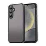 For Samsung Galaxy S24 5G Fan Dun Series TPU Hybrid PC Frosted Phone Case(Black)