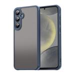 For Samsung Galaxy S24 5G Fan Dun Series TPU Hybrid PC Frosted Phone Case(Blue)