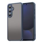 For Samsung Galaxy S24 FE 5G Fan Dun Series TPU Hybrid PC Frosted Phone Case(Blue)
