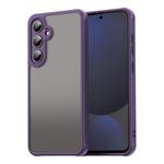 For Samsung Galaxy S24 FE 5G Fan Dun Series TPU Hybrid PC Frosted Phone Case(Purple)