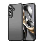For Samsung Galaxy S25 FE 5G Fan Dun Series TPU Hybrid PC Frosted Phone Case(Black)