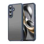 For Samsung Galaxy S25 FE 5G Fan Dun Series TPU Hybrid PC Frosted Phone Case(Blue)