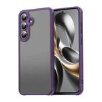 For Samsung Galaxy S25 FE 5G Fan Dun Series TPU Hybrid PC Frosted Phone Case(Purple)