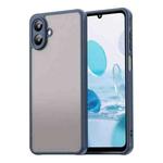 For Samsung Galaxy A07 4G Fan Dun Series TPU Hybrid PC Frosted Phone Case(Blue)