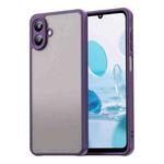 For Samsung Galaxy A07 4G Fan Dun Series TPU Hybrid PC Frosted Phone Case(Purple)