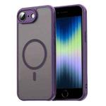 For iPhone 16e Fan Dun Series TPU Hybrid PC Frosted Magsafe Phone Case(Purple)