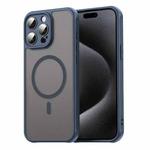 For iPhone 15 Pro Fan Dun Series TPU Hybrid PC Frosted Magsafe Phone Case(Blue)