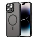 For iPhone 14 Pro Fan Dun Series TPU Hybrid PC Frosted Magsafe Phone Case(Black)