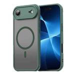 For iPhone 17 Air Fan Dun Series TPU Hybrid PC Frosted Magsafe Phone Case(Green)