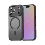 For iPhone 17 Pro Fan Dun Series TPU Hybrid PC Frosted Magsafe Phone Case(Black)