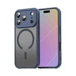 For iPhone 17 Pro Fan Dun Series TPU Hybrid PC Frosted Magsafe Phone Case(Blue)