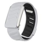 For WHOOP 4.0 Silicone Sports Watch Band(Light Grey+Black)