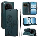 For OPPO Find X8 5G Global Dandelion Embossed Pattern Flip Leather Phone Case(Blue)