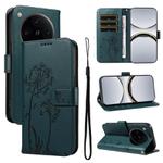 For OPPO Find X8 Pro 5G Global Dandelion Embossed Pattern Flip Leather Phone Case(Blue)