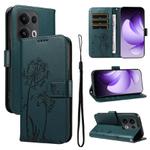 For OPPO Reno13 Pro Global Dandelion Embossed Pattern Flip Leather Phone Case(Blue)