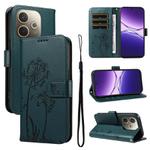 For OPPO A5 Pro 5G Global Dandelion Embossed Pattern Flip Leather Phone Case(Blue)