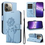 For OPPO A5 Pro 5G Global Dandelion Embossed Pattern Flip Leather Phone Case(Sky Blue)