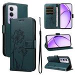 For OPPO K12X 5G Global Dandelion Embossed Pattern Flip Leather Phone Case(Blue)