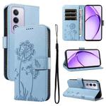 For OPPO K12X 5G Global Dandelion Embossed Pattern Flip Leather Phone Case(Sky Blue)