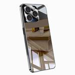 For iPhone 13 Pro Max Electroplating Ice Crystal Airbag Full Coverage Shockproof Phone Case(Black)