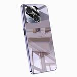 For iPhone 13 Electroplating Ice Crystal Airbag Full Coverage Shockproof Phone Case(Purple)
