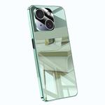 For iPhone 14 Electroplating Ice Crystal Airbag Full Coverage Shockproof Phone Case(Green)
