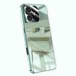 For iPhone 16 Electroplating Ice Crystal Airbag Full Coverage Shockproof Phone Case(Green)