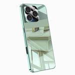 For iPhone 16 Pro Max Electroplating Ice Crystal Airbag Full Coverage Shockproof Phone Case(Green)