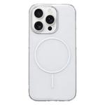 For iPhone 12 Pro Max Clear Color PC Thin Circle MagSafe Phone Case(White)