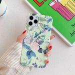 For iPhone 12 mini Laser Pattern Soft TPU Protective Case(Rose)