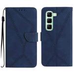 For Infinix Hot 50 Pro+ 4G Stitching Embossed Leather Phone Case(Blue)
