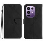 For Infinix Note 50 Pro+ 5G Stitching Embossed Leather Phone Case(Black)