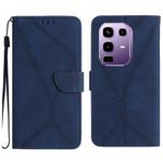 For Infinix Note 50 Pro+ 5G Stitching Embossed Leather Phone Case(Blue)