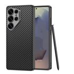For Samsung Galaxy S23 Ultra 5G GKK Ruijie Leather Ultra-thin Phone Case, Not Included Pen(Carbon Fiber)