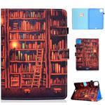 For iPad Air 2022 / 2020 10.9 Colored Drawing Stitching Horizontal Flip Leather Case, with Holder & Card Slots & Sleep / Wake-up function(Bookshelf)