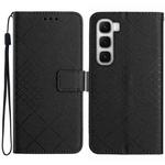 For Infinix Hot 60 4G / 60i 4G Rhombic Grid Texture Leather Phone Case(Black)