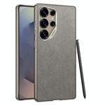 For Samsung Galaxy S24 Ultra 5G GKK Metal Paint Skin Feel Suede Full Coverage Phone Case(Grey)